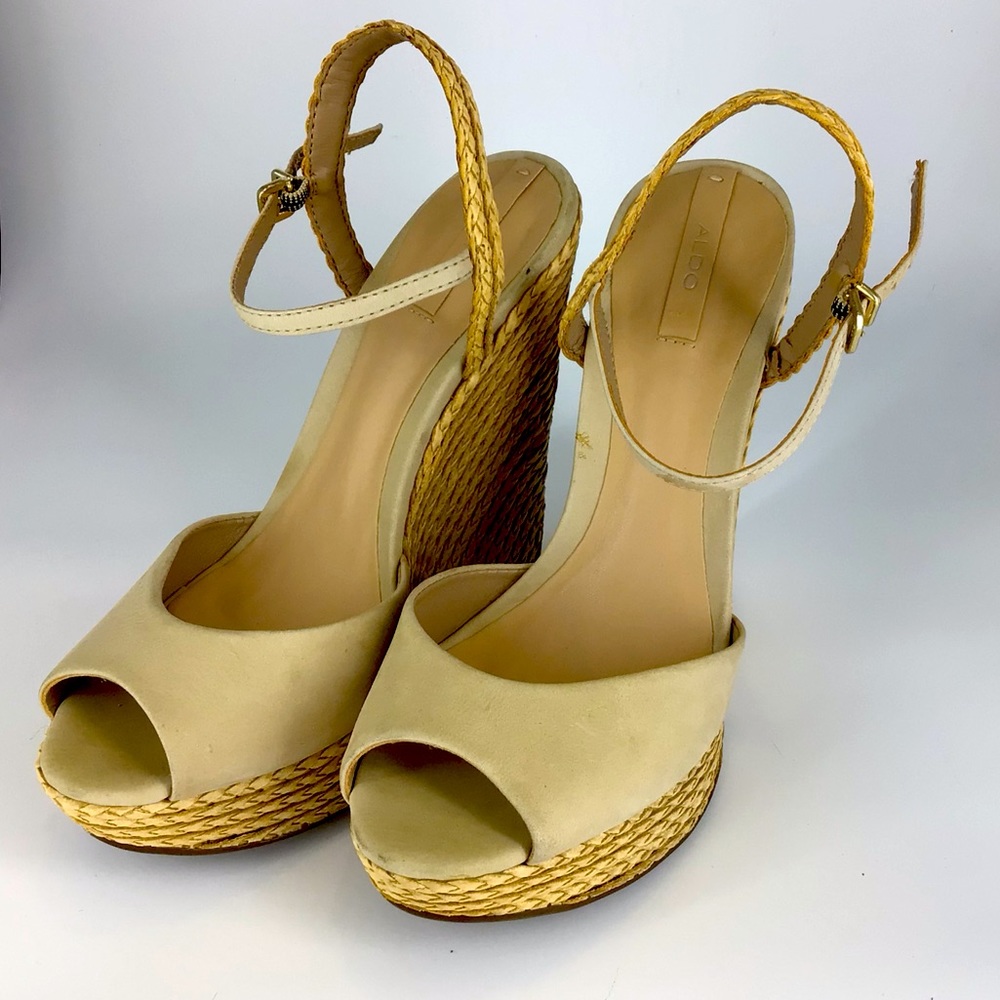 Aldo Woven Espadrille Platform Wedge